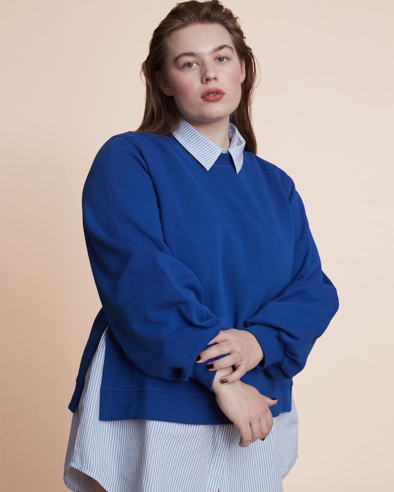 Puff Sleeve Sweatshirt BLUE